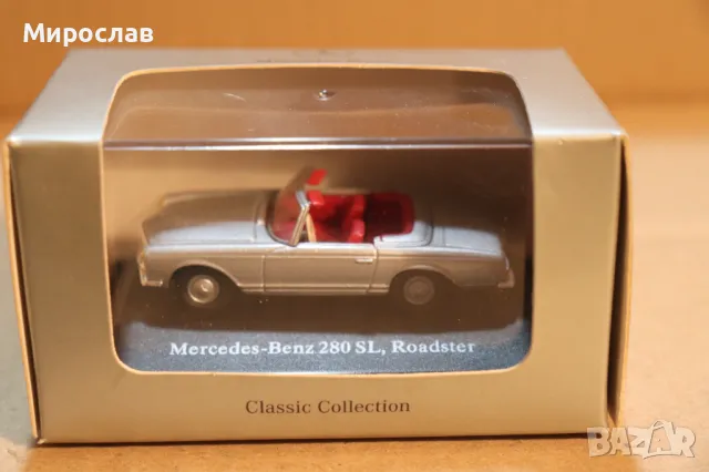 1:72 MERCEDES BENZ 280 SL ИГРАЧКА КОЛИЧКА ДИЛЪРСКИ МОДЕЛ, снимка 2 - Колекции - 49868098
