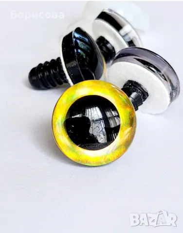 Многоцветни 3Д очи за амигуруми,  плетени играчки, снимка 8 - Други - 47327362