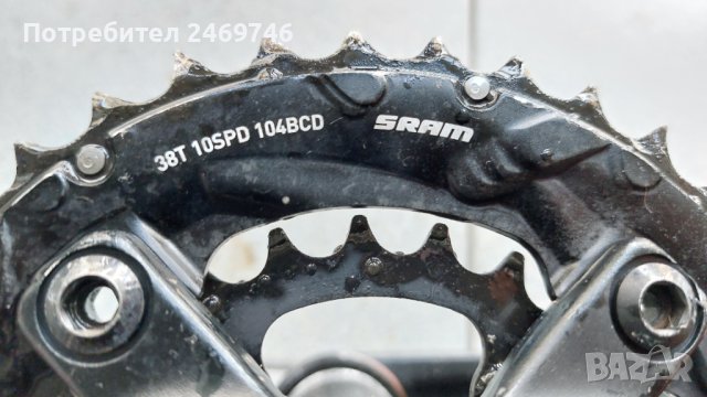 Курбели SRAM 38/24 в комплект със средно движение, снимка 2 - Велосипеди - 43733027