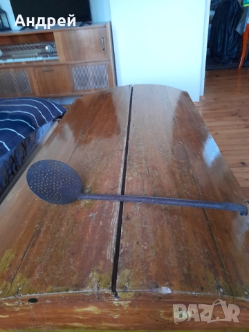 Стара решетъчна лъжица,бъркалка #6