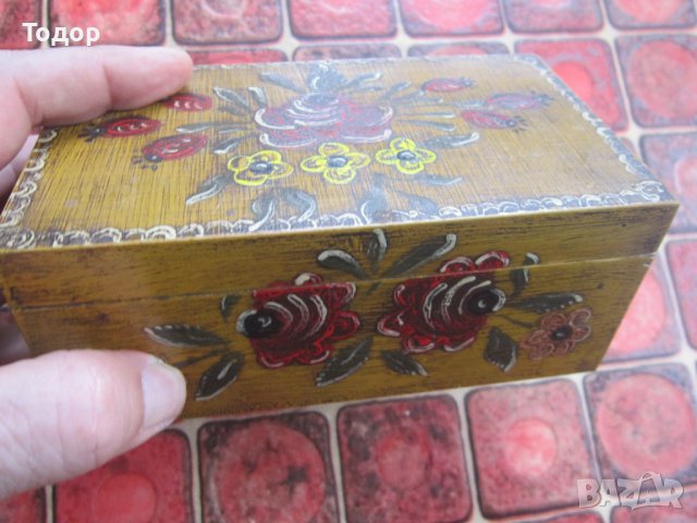 Старинна дървена кутия за бижута , снимка 6 - Други - 36589101