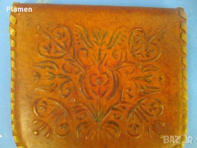Старо дамско портмоне от естественна кожа, снимка 2 - Други ценни предмети - 38327381