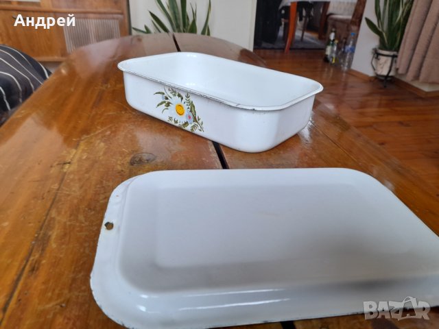 Стара емайлирана кутия за храна, снимка 6 - Други ценни предмети - 44087073