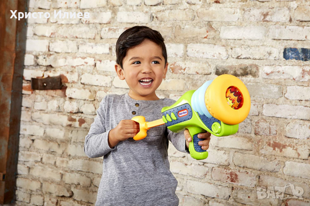 Детски Голям Пистолет Бластер с 3 Меки Изстрелващи Безопасни Топки Вън Вътре