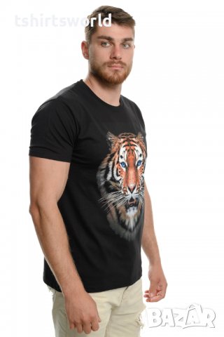 Нова мъжка тениска с дигитален печат Тигър, снимка 6 - Тениски - 29888475