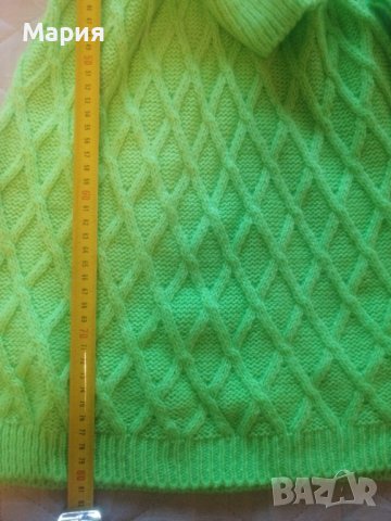 Нова Зелена рокля фино машинно плетиво +гривна и пръстен , снимка 4 - Рокли - 43910841