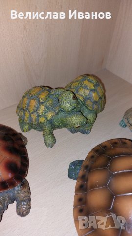Колекция градинска/домашна декорация костенурки от полирезин. 5 броя фигури в различни размери., снимка 4 - Колекции - 43135733