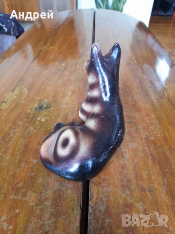 Стара керамична фигура,куче #3, снимка 4 - Антикварни и старинни предмети - 40080839