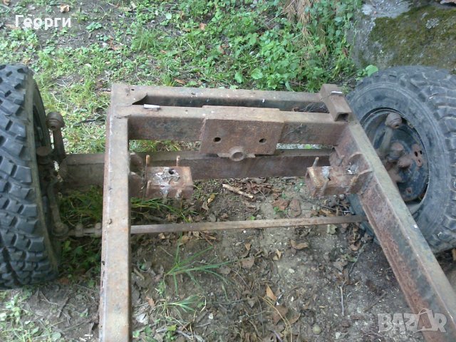 Платформа с управляем и задвижващ мостове, самоделка. Незавършен проект., снимка 6 - Индустриална техника - 37564742