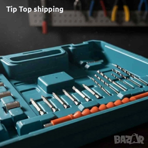 Комплект бормашина с двойна батерия и безчетков мотор за точност и мощност във всеки детайл