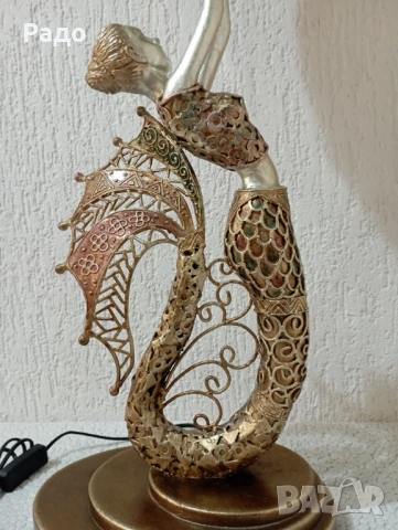 Две уникални много големи масивни и много красиви лампи - лампа, снимка 4 - Антикварни и старинни предмети - 51201270