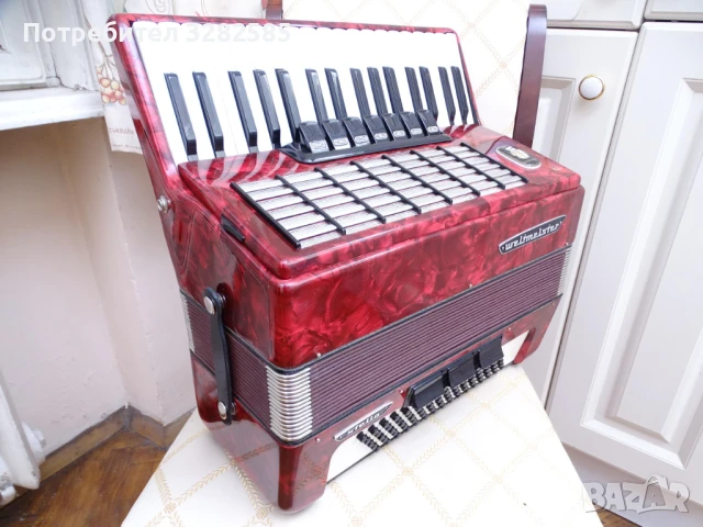 Акордеон Велтмайстер Стела 80 баса, снимка 4 - Акордеони - 50877202