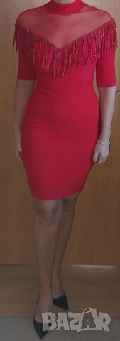 Официална нова червена рокля Fervente , снимка 5 - Рокли - 35233101