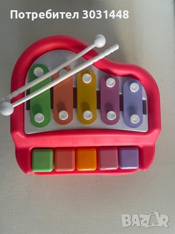 Бебешко пиано-ксилофон, снимка 1 - Музикални играчки - 43937548