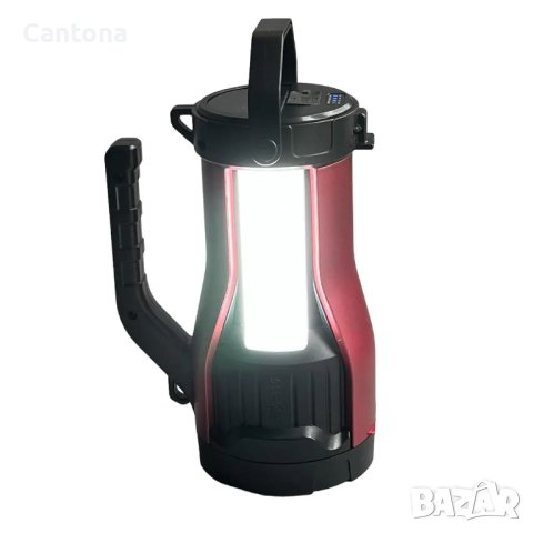 Мощен охранителен фенер със соларен панел, аварийна светлина и USB изход, HEL-T96, снимка 3 - Къмпинг осветление - 43324653