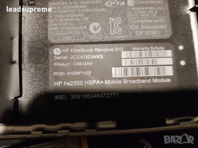 HP elitebook revolve 810 части, снимка 3 - Части за лаптопи - 42993050