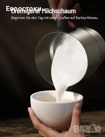 Paris Rhône Електрически индукционен пенообразувател за мляко 4 в 1, 500 мл., подходящ за съдомиялна, снимка 7 - Кафемашини - 50716354