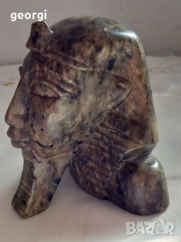 Статуетка на фараон от яспис , снимка 2 - Декорация за дома - 35083482