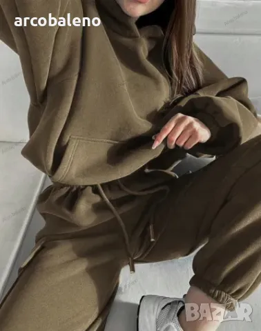 Моден дамски спортен ежедневен комплект от две части, 3цвята , снимка 12 - Комплекти - 47308837