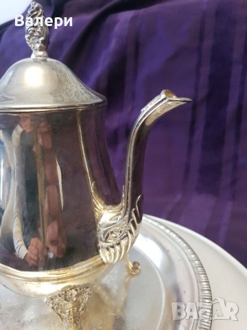 Сервиз За Кафе и Мляко 100 Посребрен Антика, снимка 12 - Антикварни и старинни предмети - 40746802
