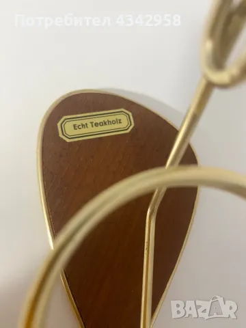 1960г. Поставка от тиково дърво., снимка 2 - Колекции - 49433064