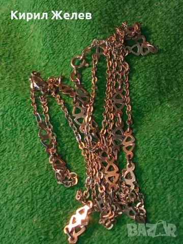 СТИЛЕН СРЕБЪРЕН ЛАНЕЦ КОЛИЕ МАРКОВО СРЕБРО 925 ОГЪРЛИЦА АЖУРНА РЪЧНА БИЖУТЕРСКА ИЗРАБОТКА 29686, снимка 14 - Колиета, медальони, синджири - 46448105