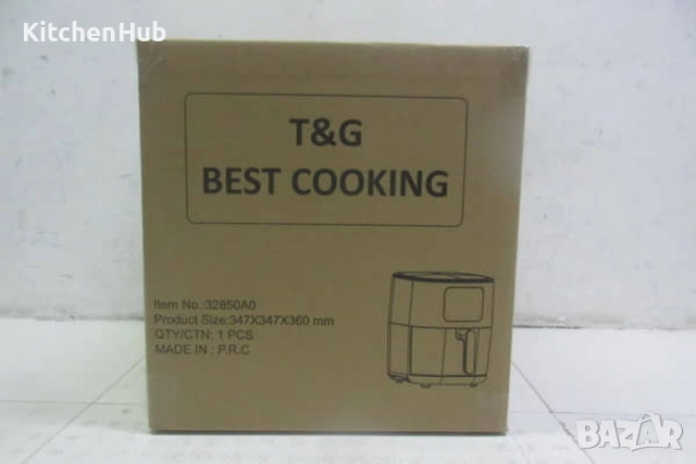 Air fryer 6 литра T&G Best Cooking 32850A0, снимка 12 - Фритюрници - 52135485