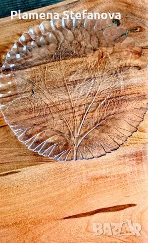 стъклен плато 32см 