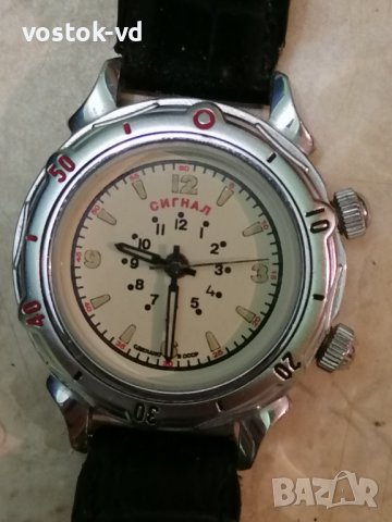 ВОСТОК СИГНАЛ ЗВЪНЕЦ - РАБОТЕЩ ЧАСОВНИК , снимка 4 - Мъжки - 43078645