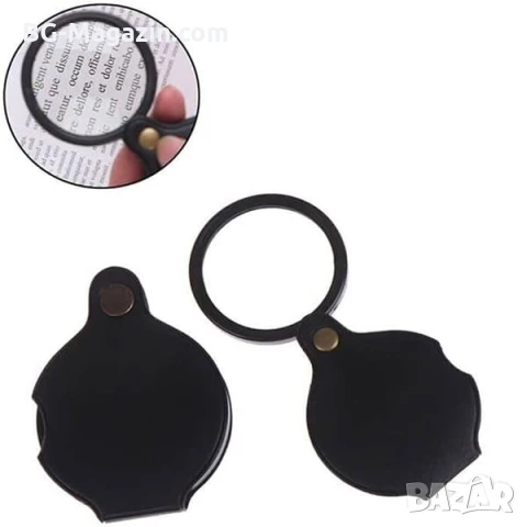 Джобна сгъваема увеличителна ръчна лупа мини 4X увеличение за четене етикети малка деца насекоми, снимка 7 - Други инструменти - 50920344