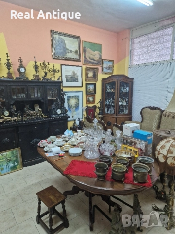 Уникална голяма антикварна авторска картина масло върху платно , снимка 15 - Картини - 48157555