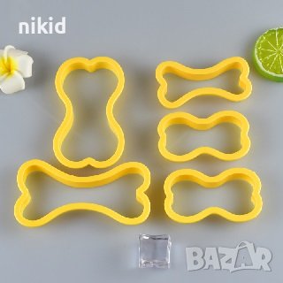 5 размера кокал кокали кокала пластмасови резци форми резец форма за сладки тесто фондан