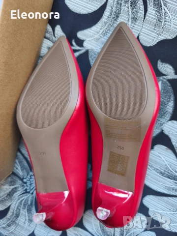 Елегантни червени обувки, снимка 3 - Дамски елегантни обувки - 53149027