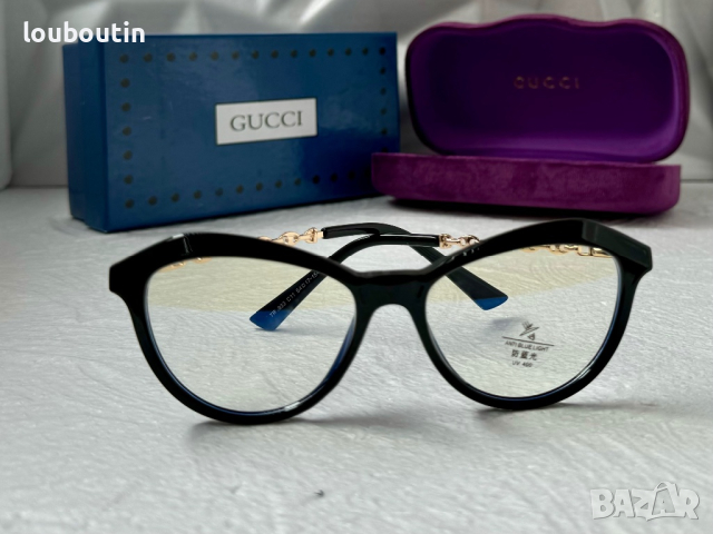 Gucci диоптрични рамки.прозрачни слънчеви,очила за компютър, снимка 4 - Слънчеви и диоптрични очила - 44866481
