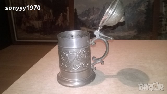 МЕТАЛНА РЕТРО ХАЛБА-16Х14Х10СМ-ВНОС ХОЛАНДИЯ, снимка 10 - Антикварни и старинни предмети - 27810380