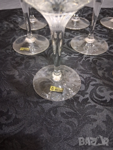 Комплект 12 чаши немски кристал WMF, снимка 14 - Антикварни и старинни предмети - 51937744