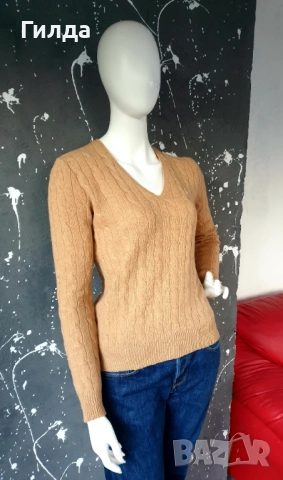 POLO Ralph Lauren вълна и кашмир пуловер M, снимка 4 - Блузи с дълъг ръкав и пуловери - 52777424