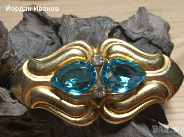 Старинни брошки с кристали , снимка 3 - Други - 53408526