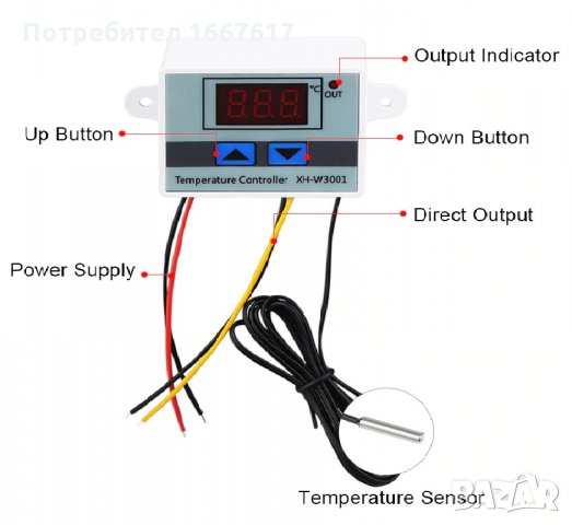 Терморегулатор за инкубатор , Температурен регулатор , Термостат 220V, снимка 6 - За птици - 29046234