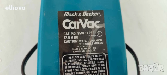 Прахосмукачка за кола Black&Deker 9510, снимка 3 - Прахосмукачки - 50625433