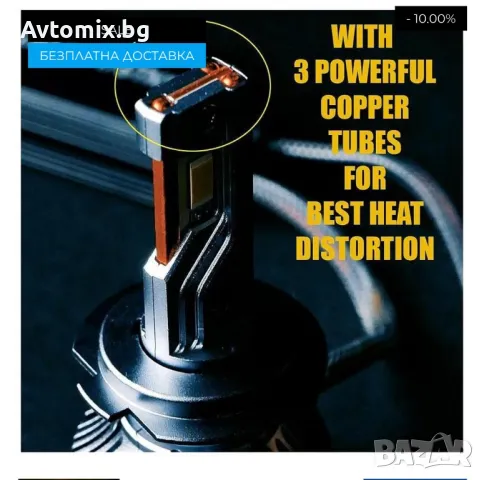 Н11 LED xenon крушки, модел STN1 за 10-24V, 65W, Canbus 6000K, комплект, БЕЗПЛАТНА ДОСТАВКА, снимка 7 - Аксесоари и консумативи - 49674286