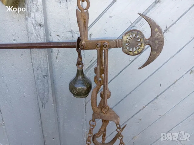 възрожденски старинен кантар тупузлия , снимка 6 - Антикварни и старинни предмети - 48694089