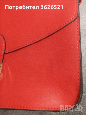 Червена ежедневна дамска чанта, снимка 5 - Чанти - 40115101