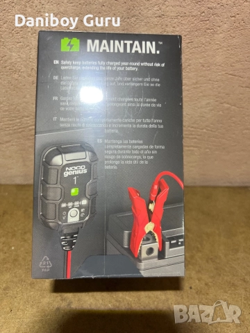 NOCO GENIUS1: 1A 6V/12V интелигентно зарядно устройство за батерии – автоматично поддържане, снимка 7 - Аксесоари и консумативи - 51820574