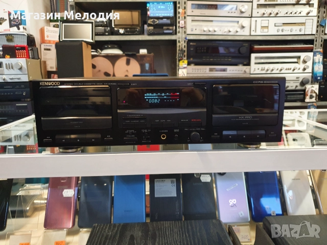 Касетен дек Kenwood KX-W4050 Много добро техническо и визуално състояние. ​, снимка 2 - Декове - 50600188