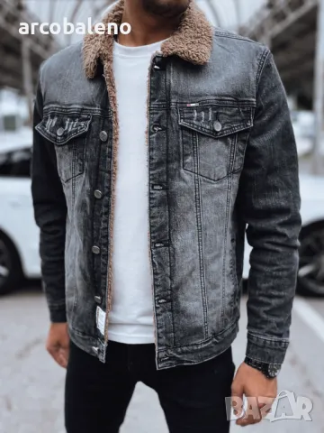 Мъжко изолирано дънково яке, 2цвята , снимка 6 - Якета - 48044108