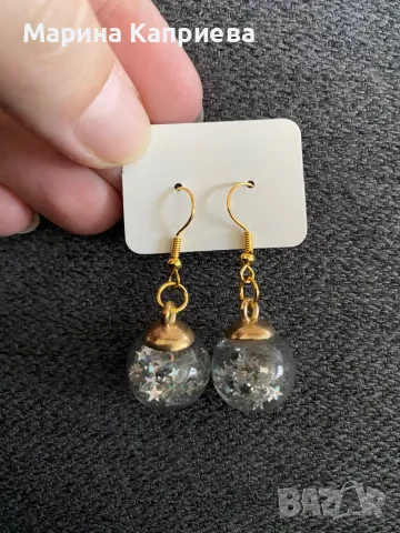 Обеци “Коледни” /С-62/, снимка 6 - Обеци - 47995854