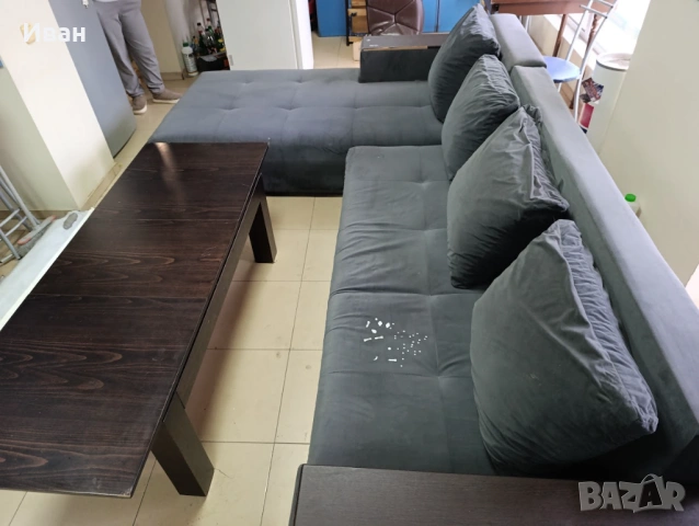 Продавам ъглов диван и разтегателна маса, снимка 16 - Дивани и мека мебел - 53393006