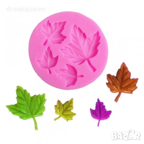 3840 Молд с форма на листа силиконов, снимка 2 - Аксесоари за кухня - 39890577