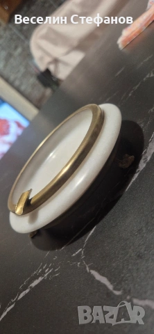 винтидж пепелник от естествен бял мрамор, снимка 2 - Антикварни и старинни предмети - 53541978